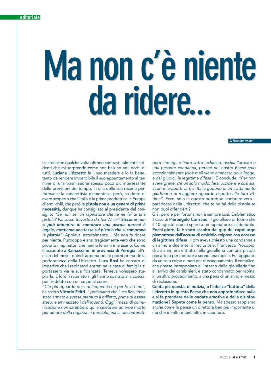 Armi E Tiro Preview Pages