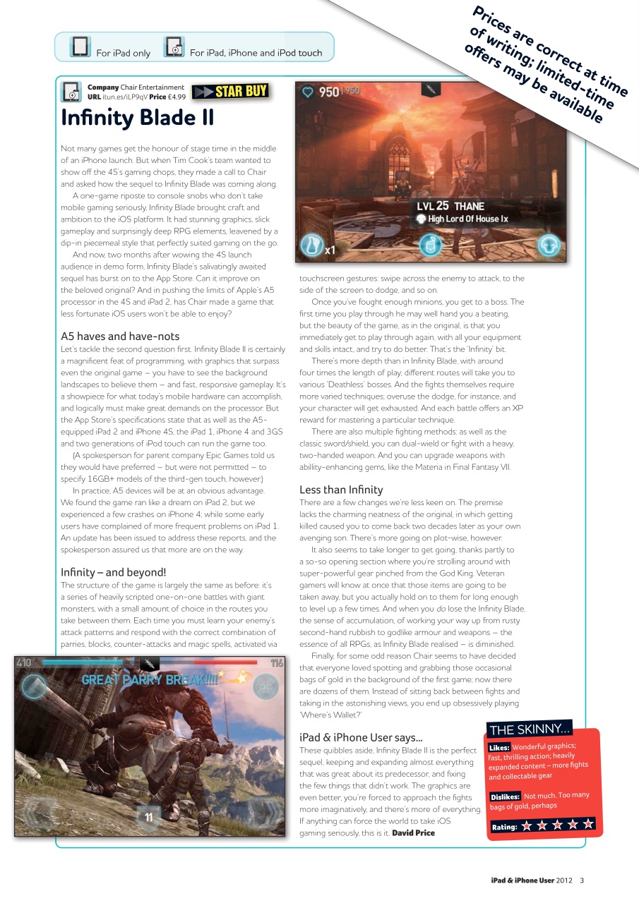 iPad and iPhone User Preview Pages