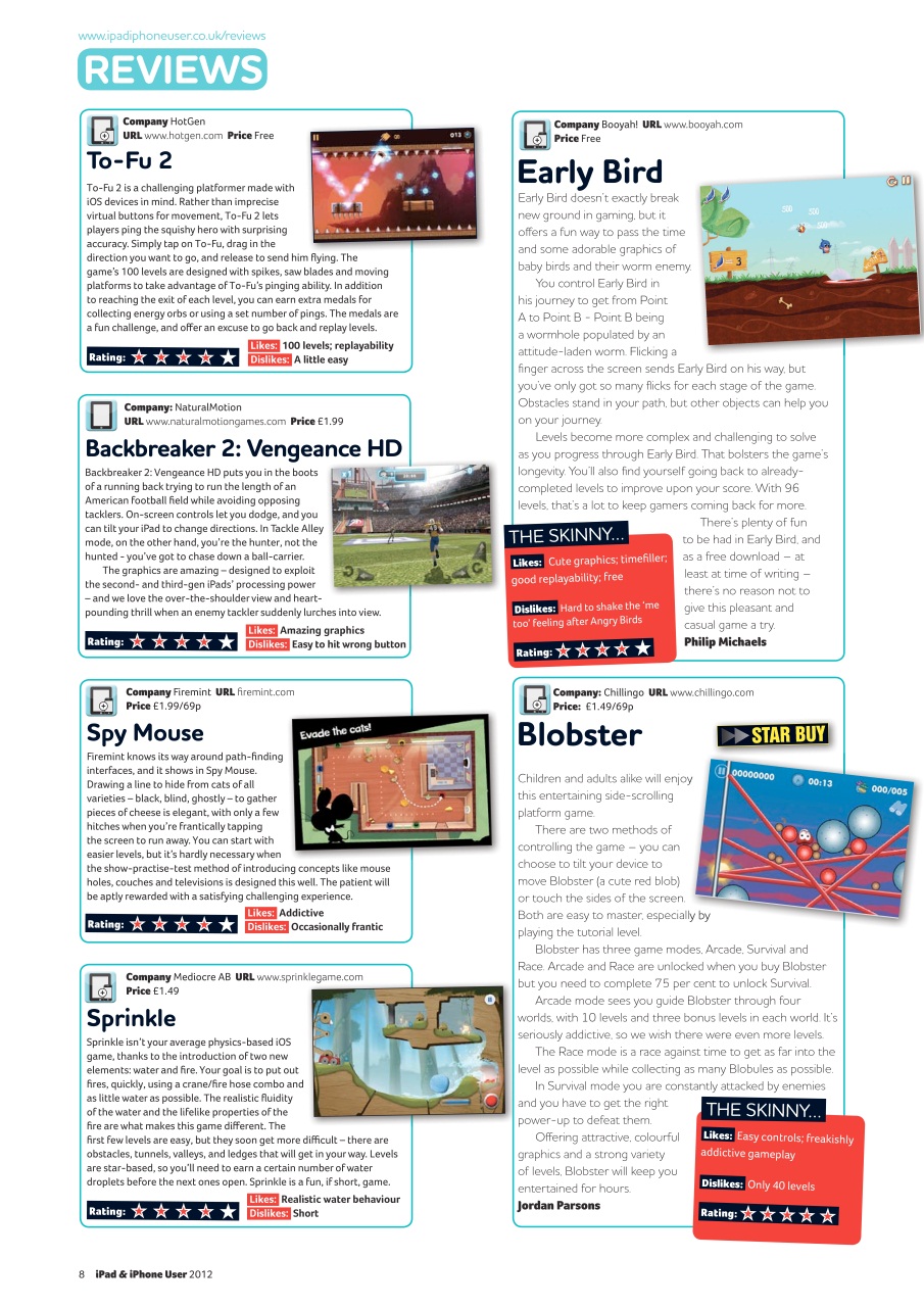 iPad and iPhone User Preview Pages