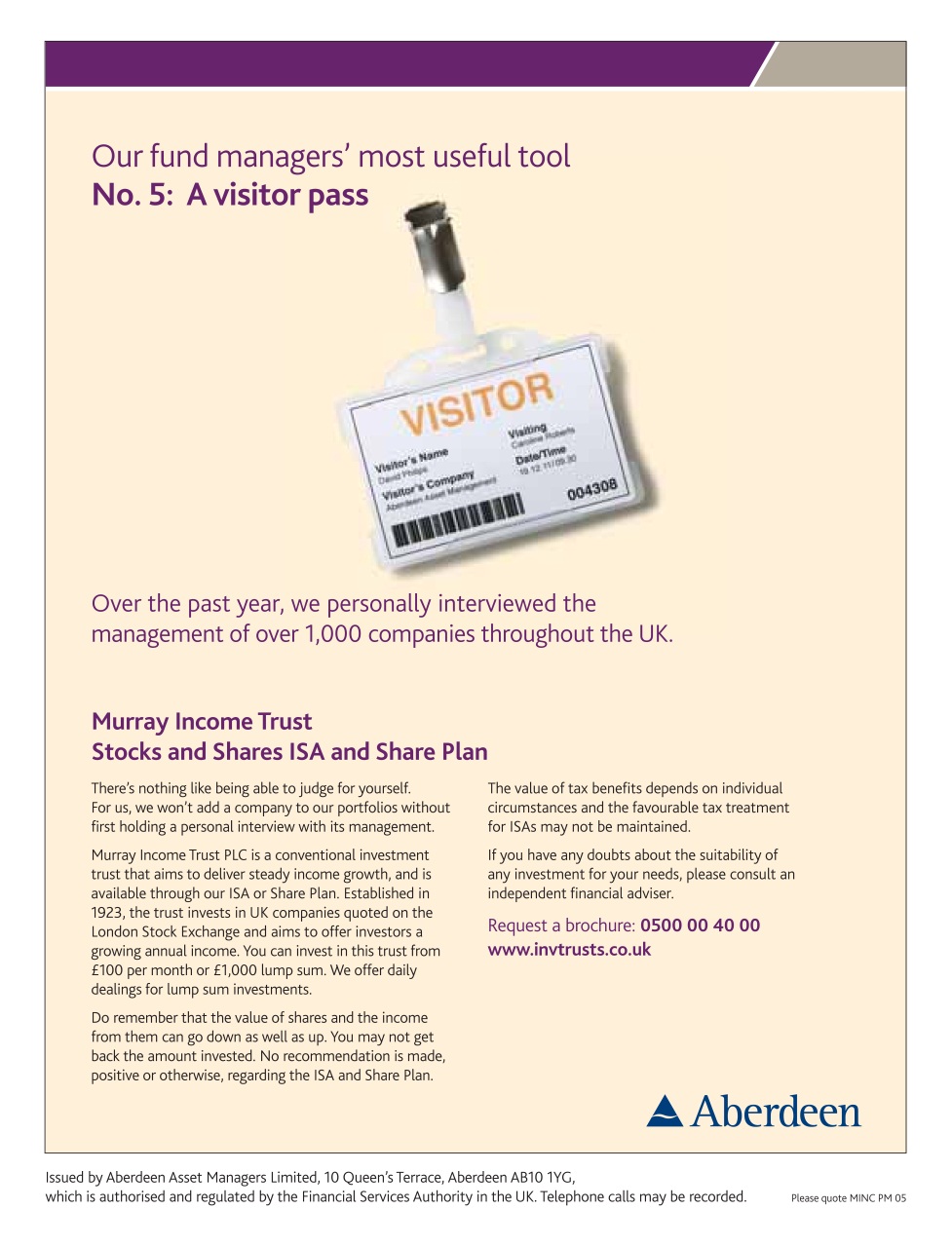 Prospect Magazine Preview Pages