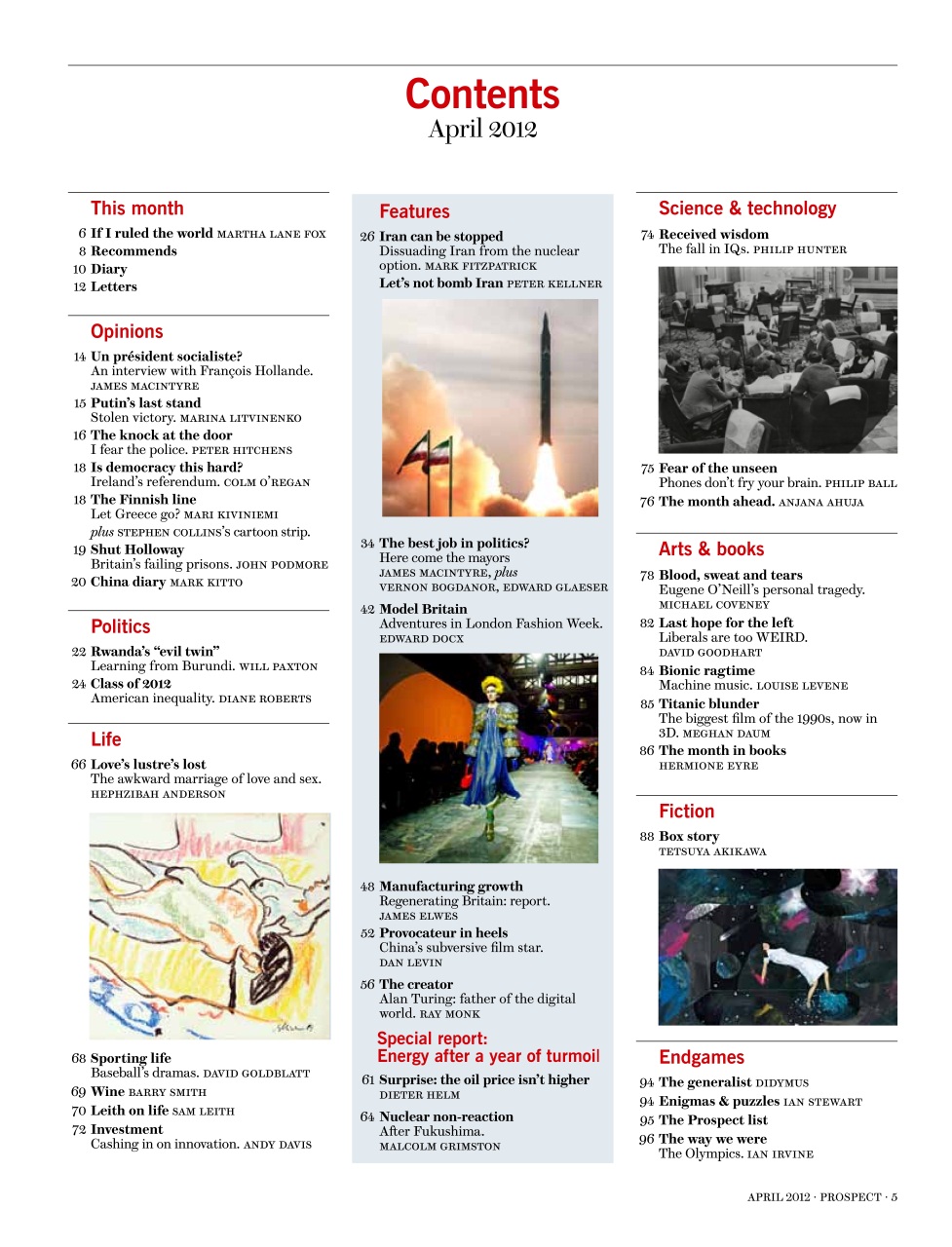 Prospect Magazine Preview Pages