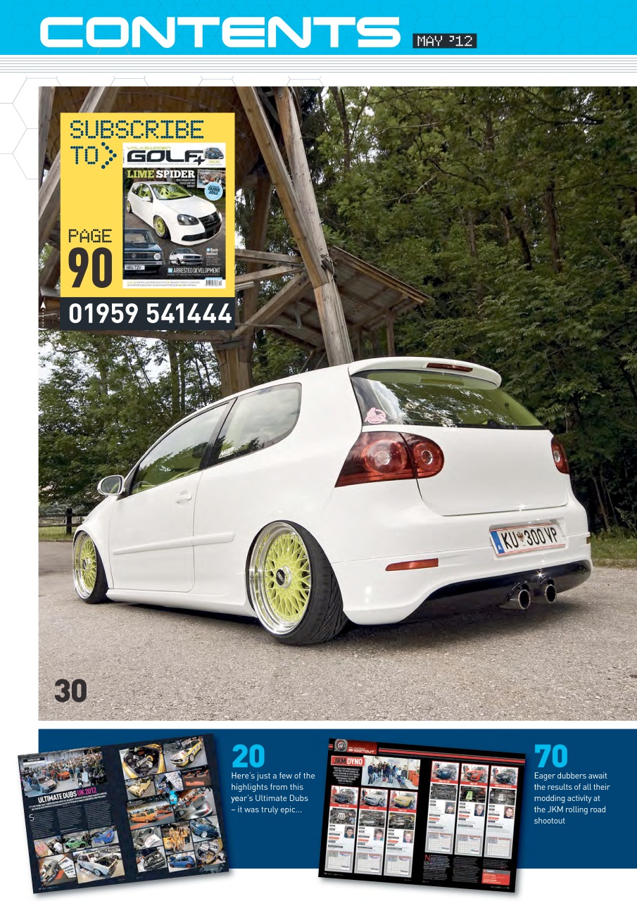 Volkswagen Golf + Preview Pages