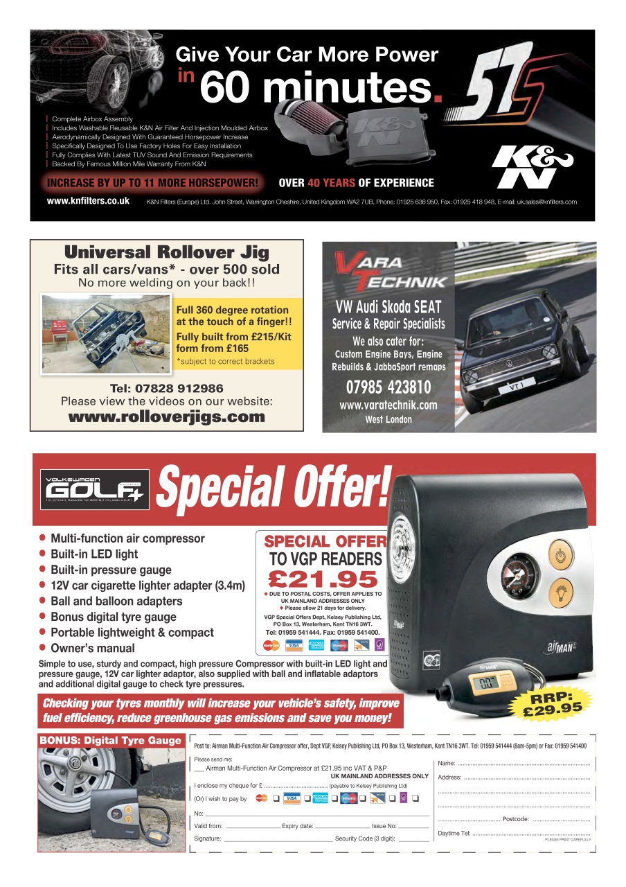 Volkswagen Golf + Preview Pages