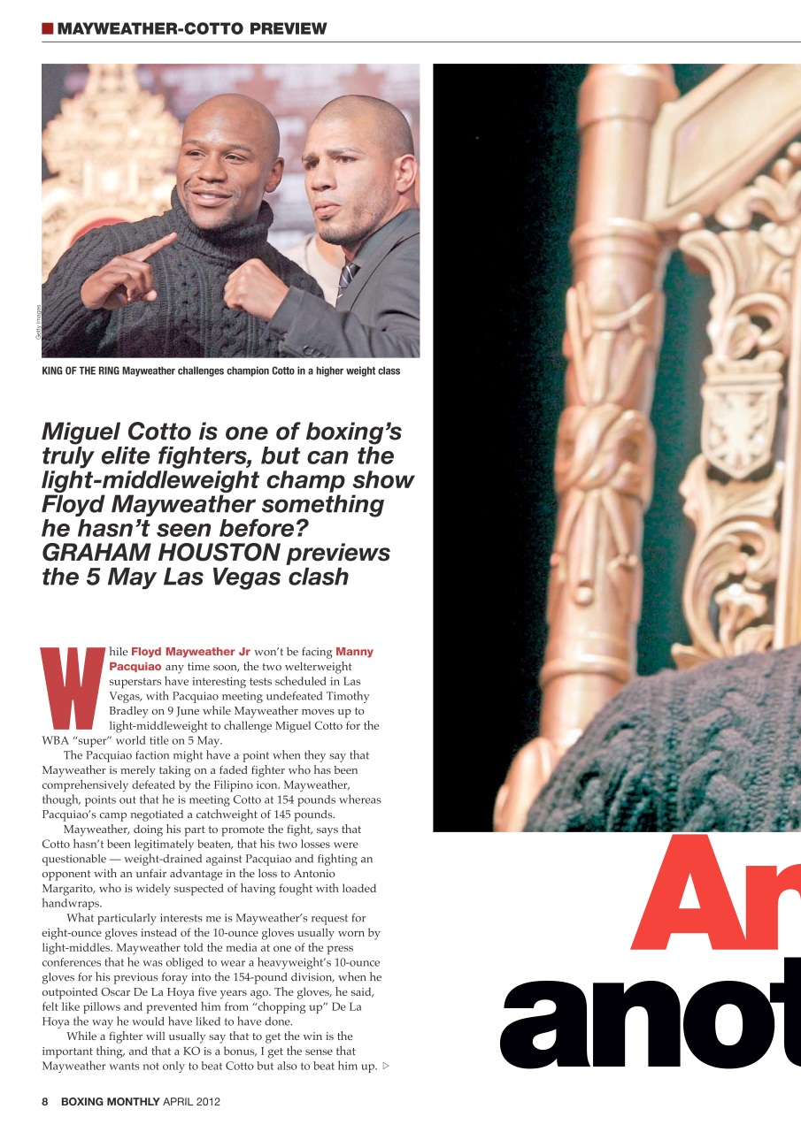 Boxing Monthly Preview Pages