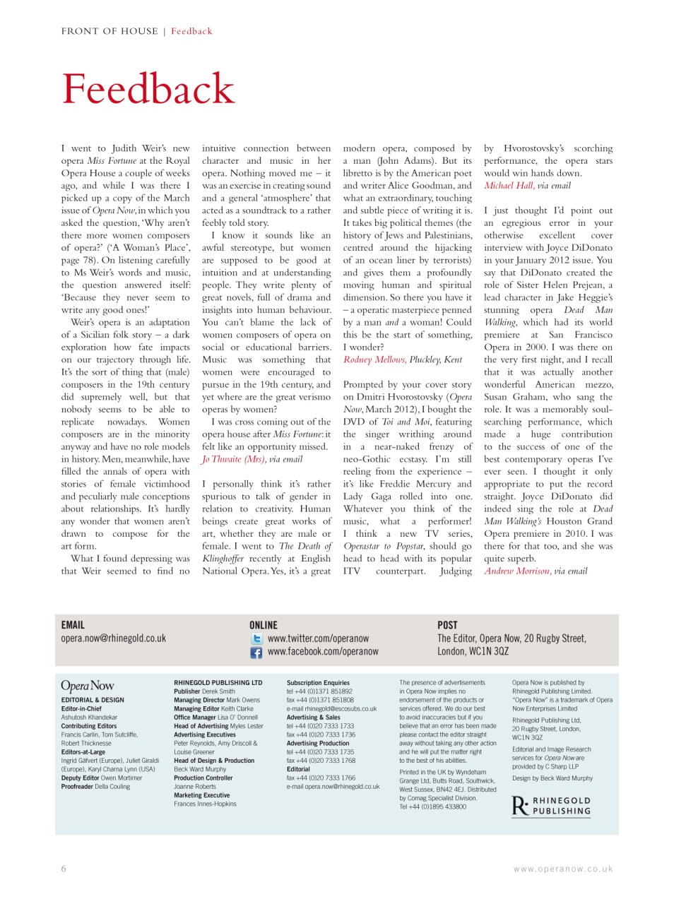 Opera Now Preview Pages