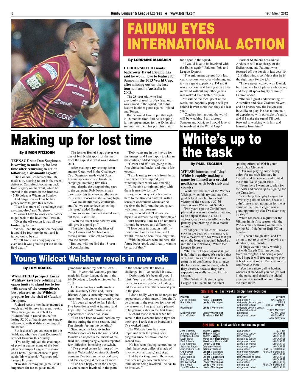 League Express Preview Pages