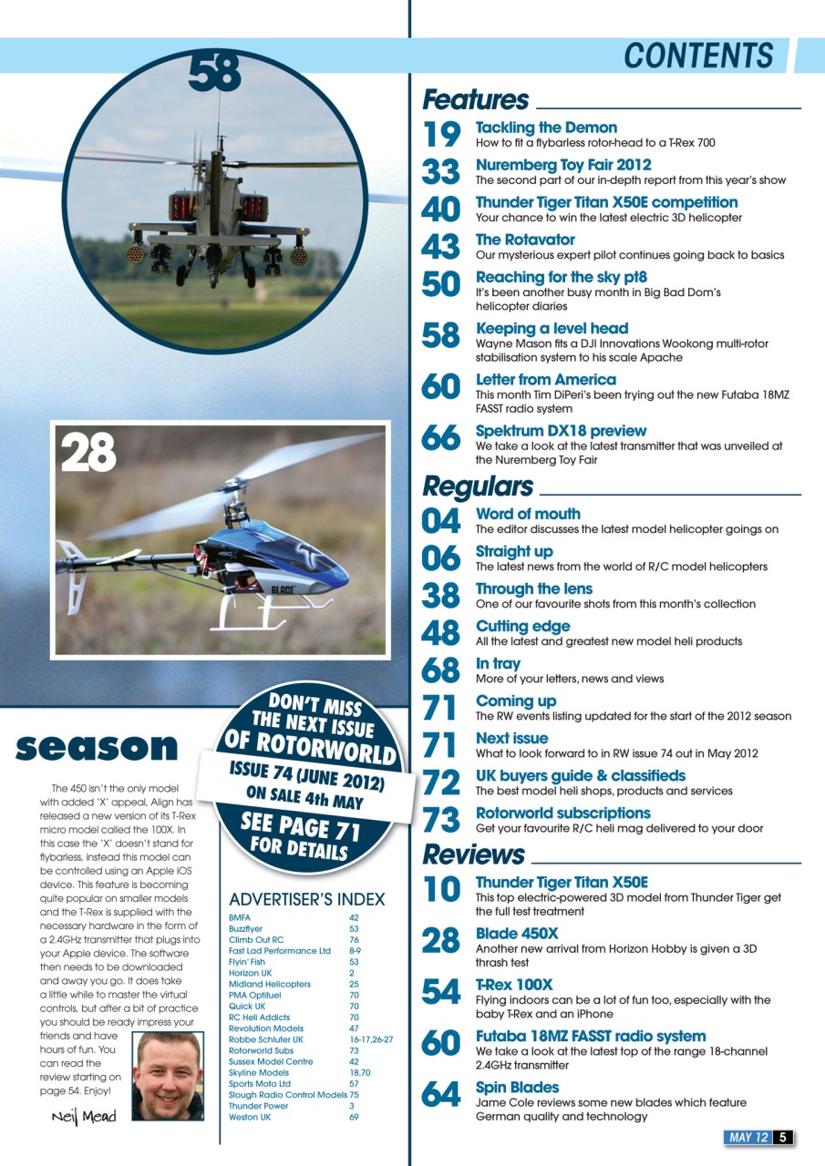 Radio Control Rotor World Preview Pages