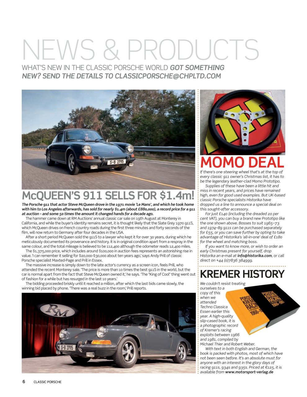 Classic Porsche Preview Pages