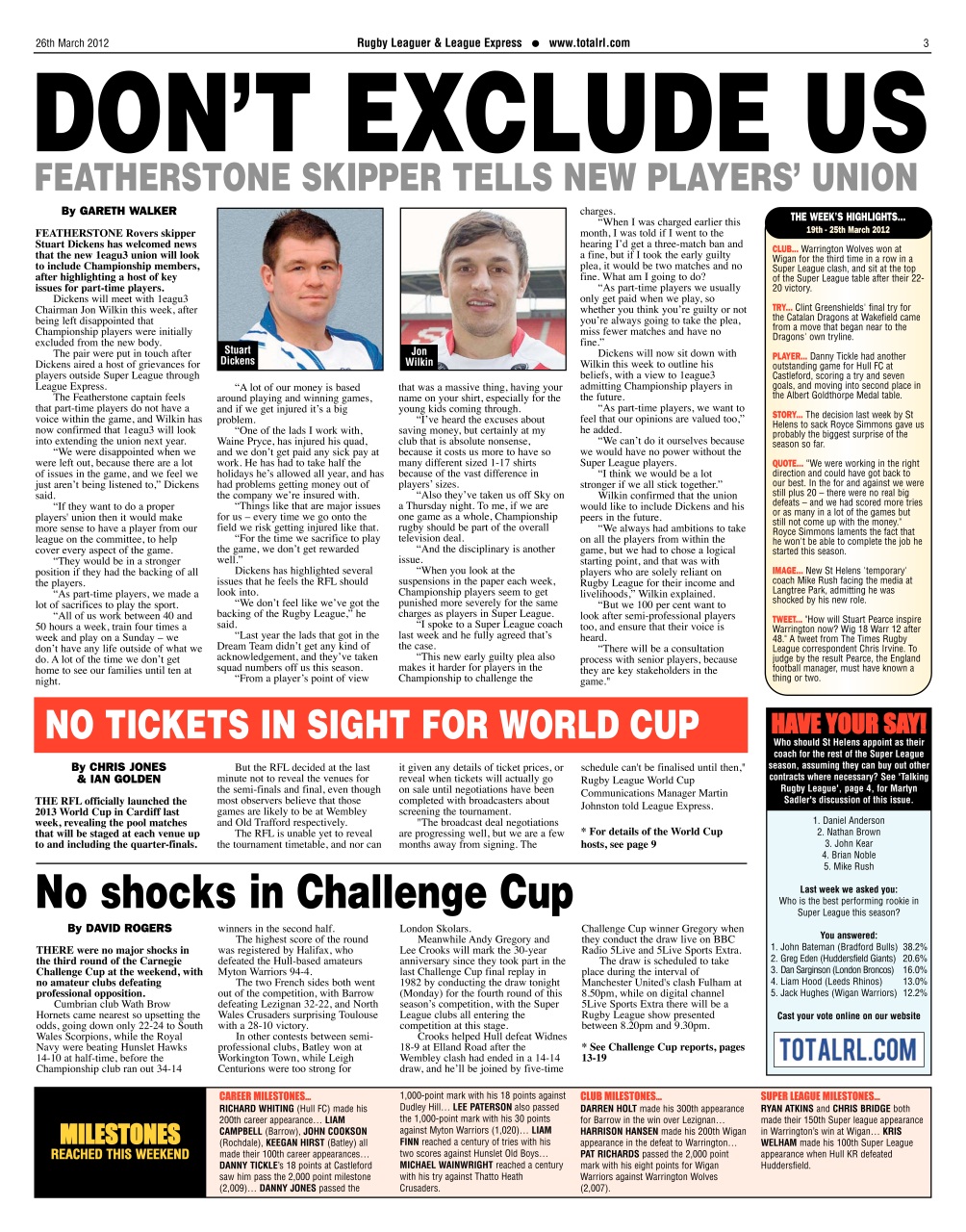 League Express Preview Pages