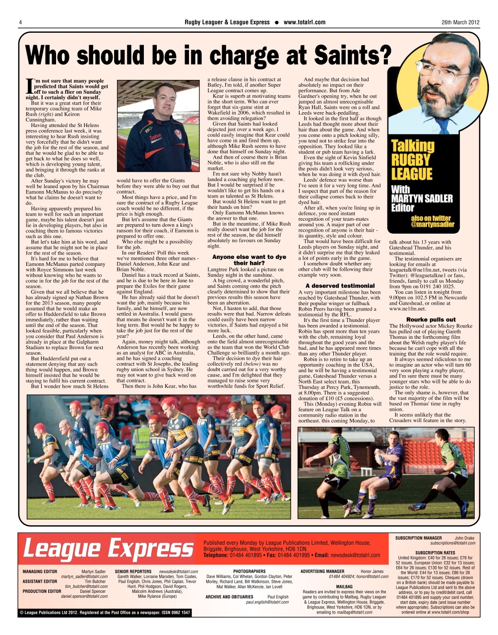 League Express Preview Pages