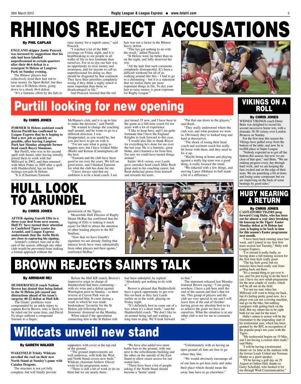 League Express Preview Pages