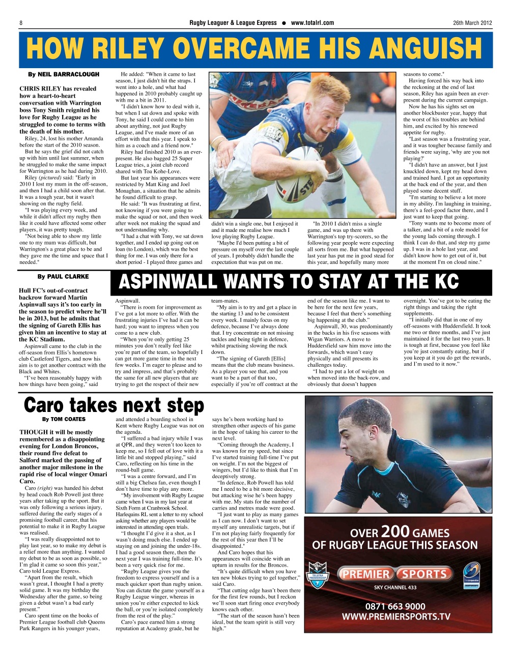 League Express Preview Pages