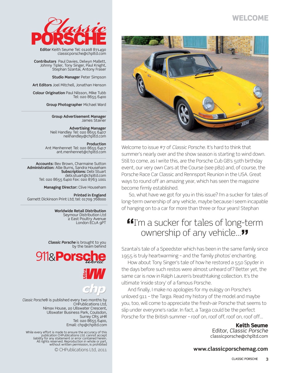 Classic Porsche Preview Pages