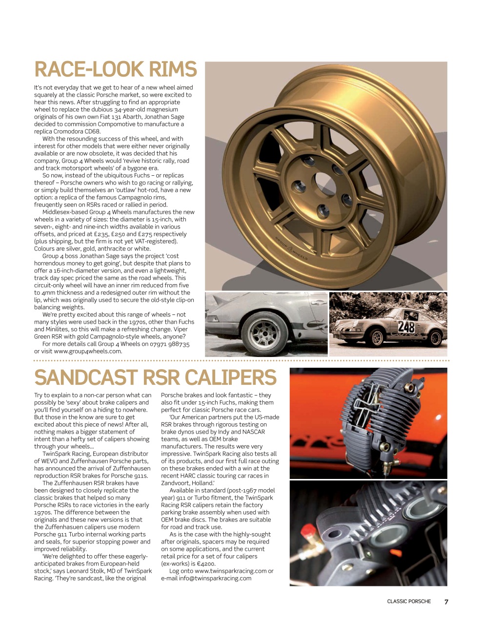 Classic Porsche Preview Pages