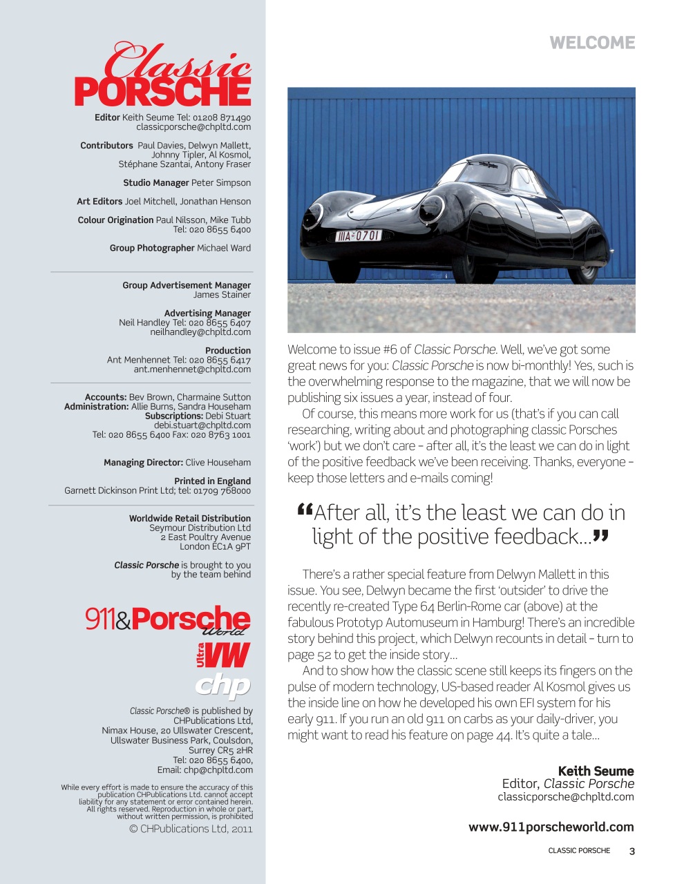 Classic Porsche Preview Pages