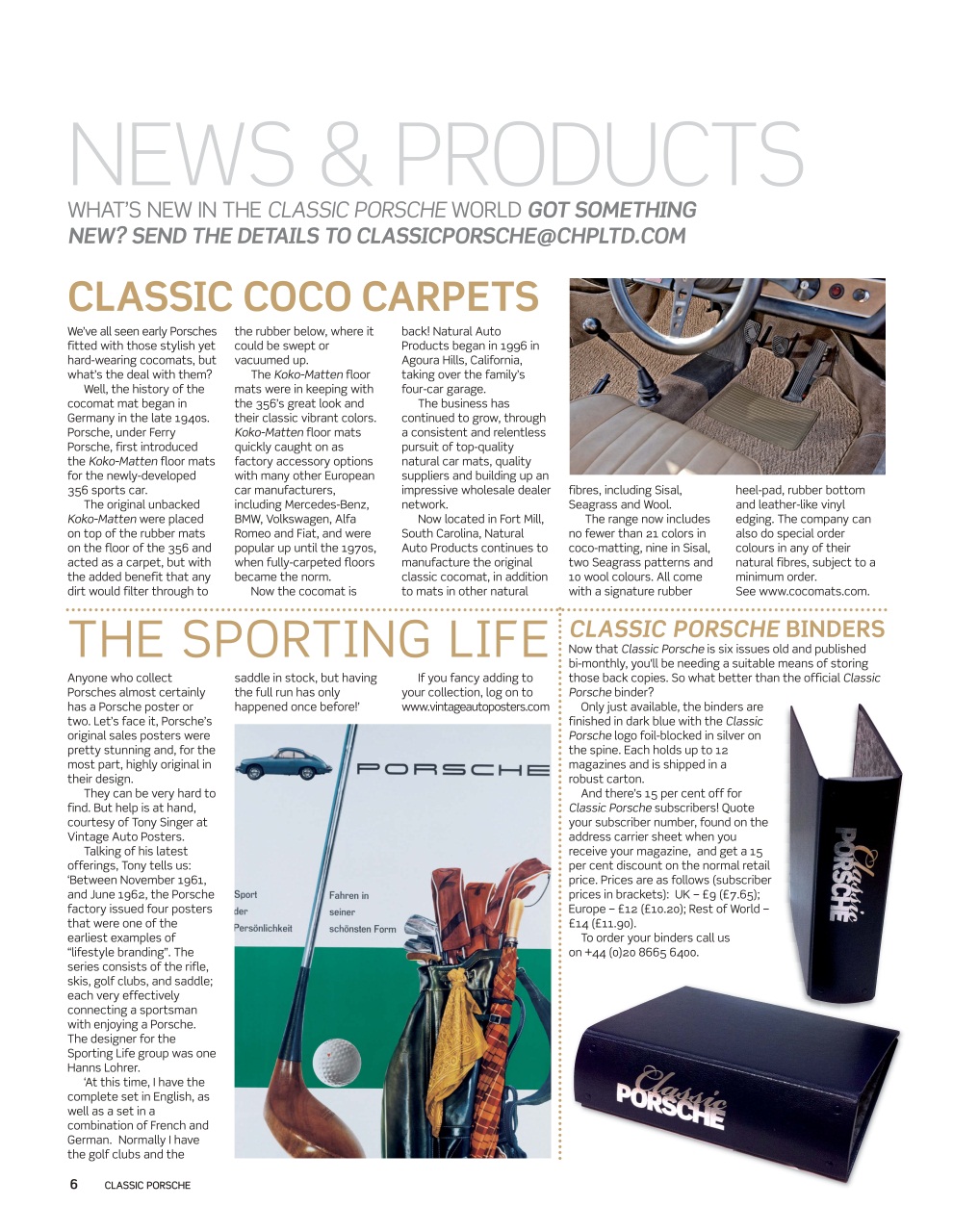 Classic Porsche Preview Pages