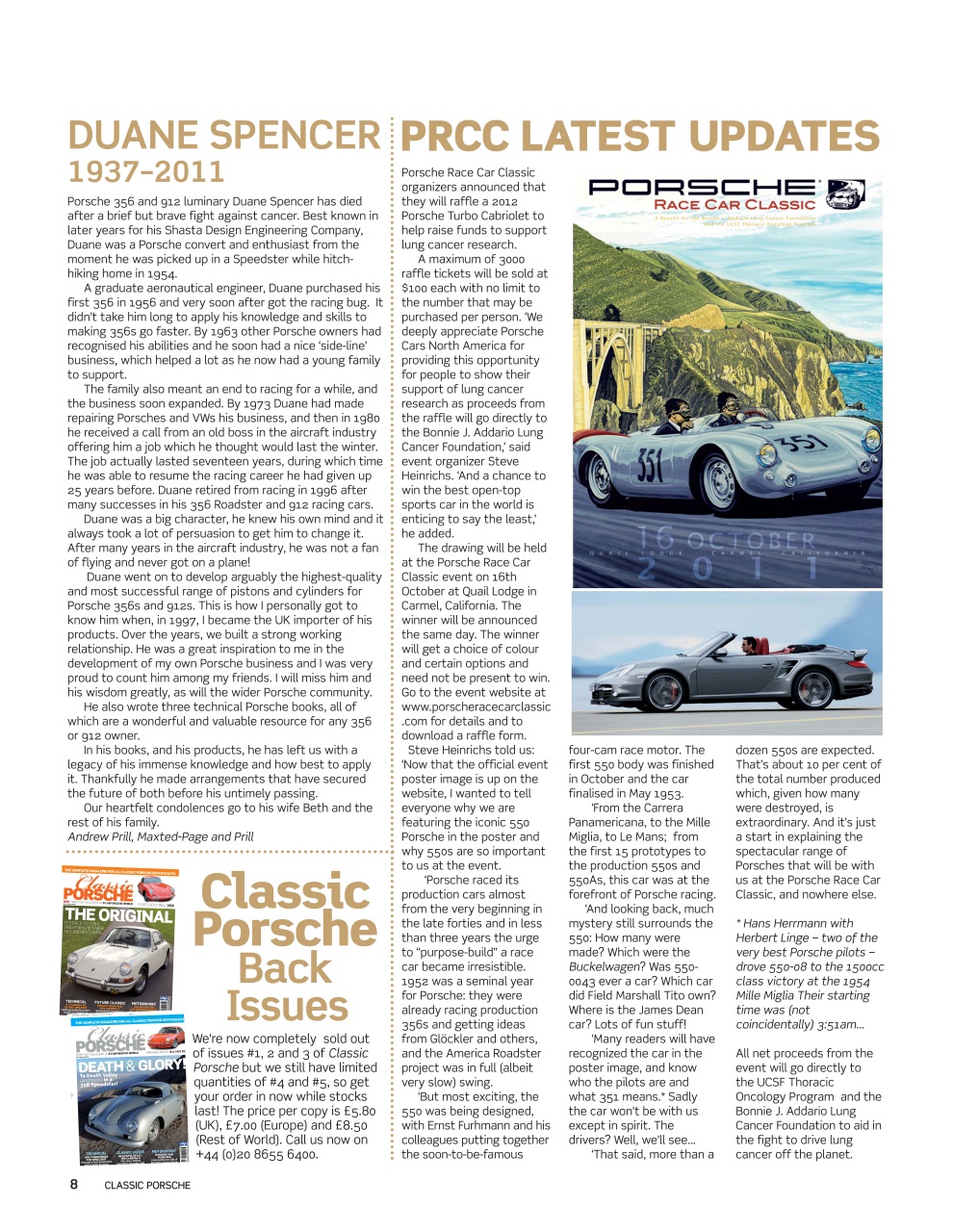 Classic Porsche Preview Pages