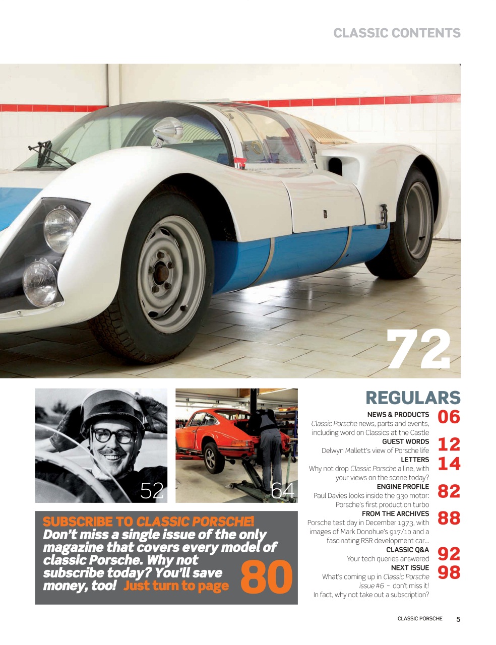 Classic Porsche Preview Pages