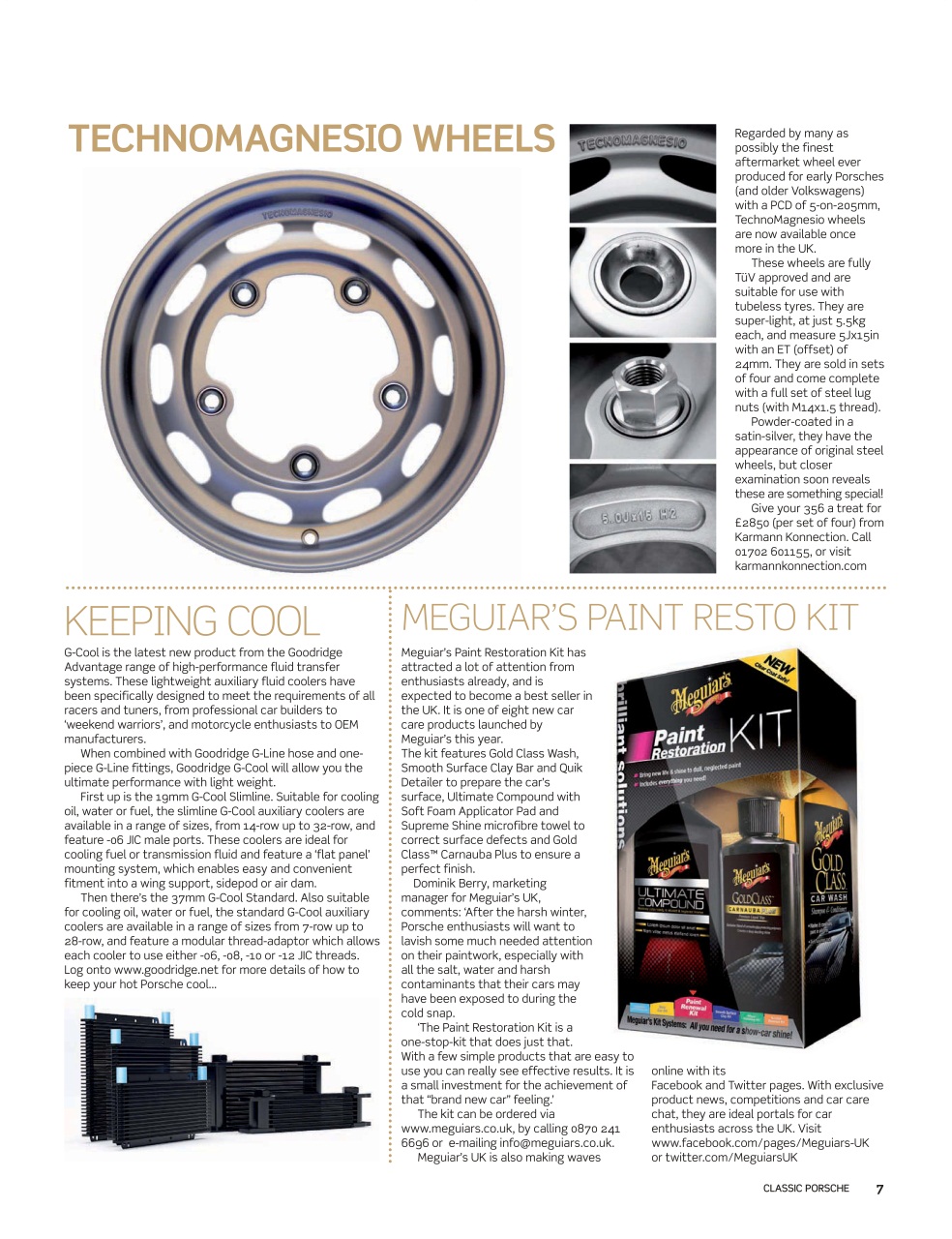 Classic Porsche Preview Pages