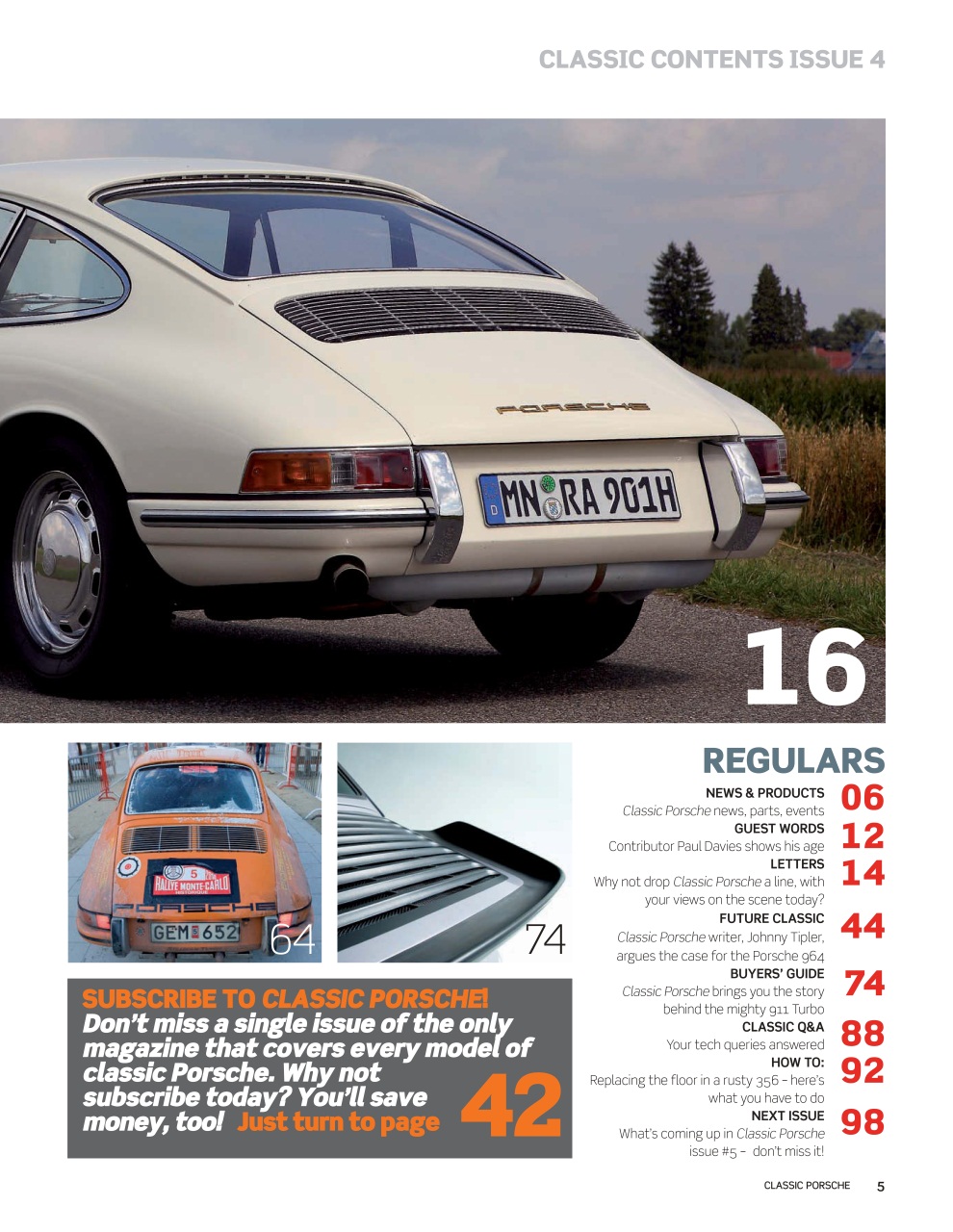 Classic Porsche Preview Pages