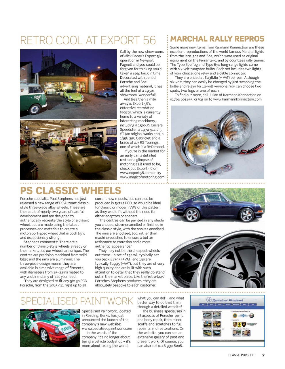 Classic Porsche Preview Pages