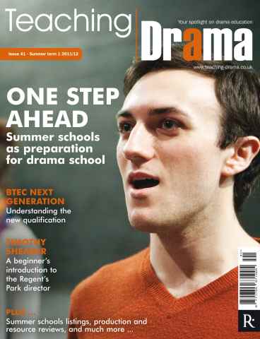 Drama and Theatre issue Teaching Drama Summer 1