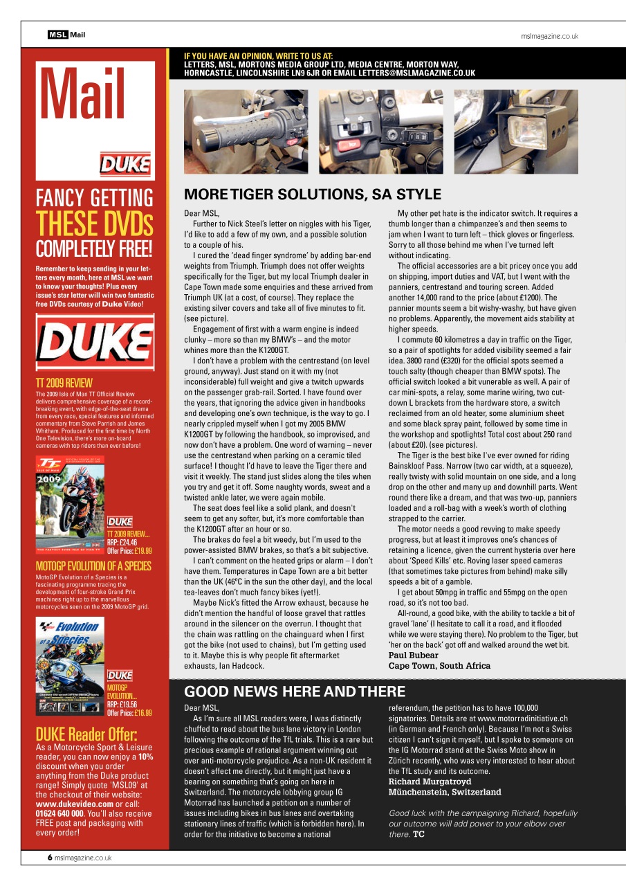 Motorcycle Sport & Leisure Preview Pages