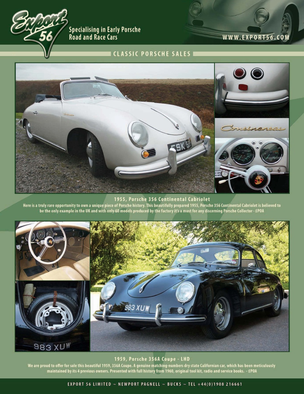 Classic Porsche Preview Pages