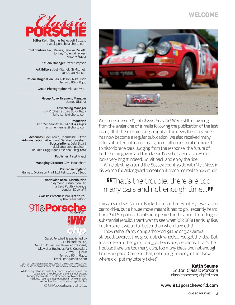 Classic Porsche Preview Pages