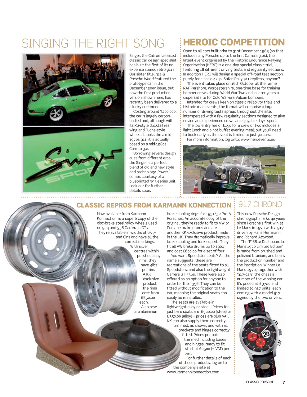 Classic Porsche Preview Pages