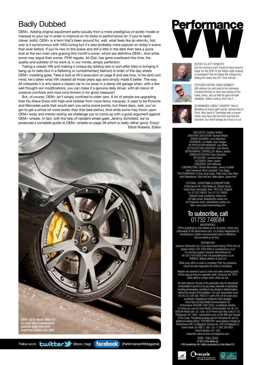 Performance VW Preview Pages