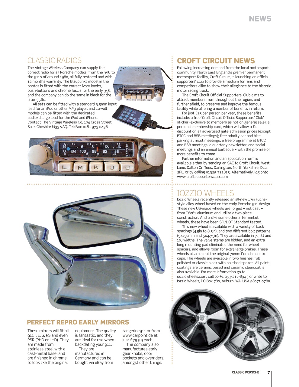 Classic Porsche Preview Pages