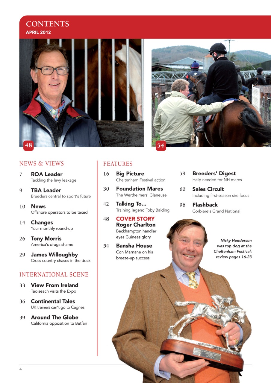 The Owner Breeder Preview Pages