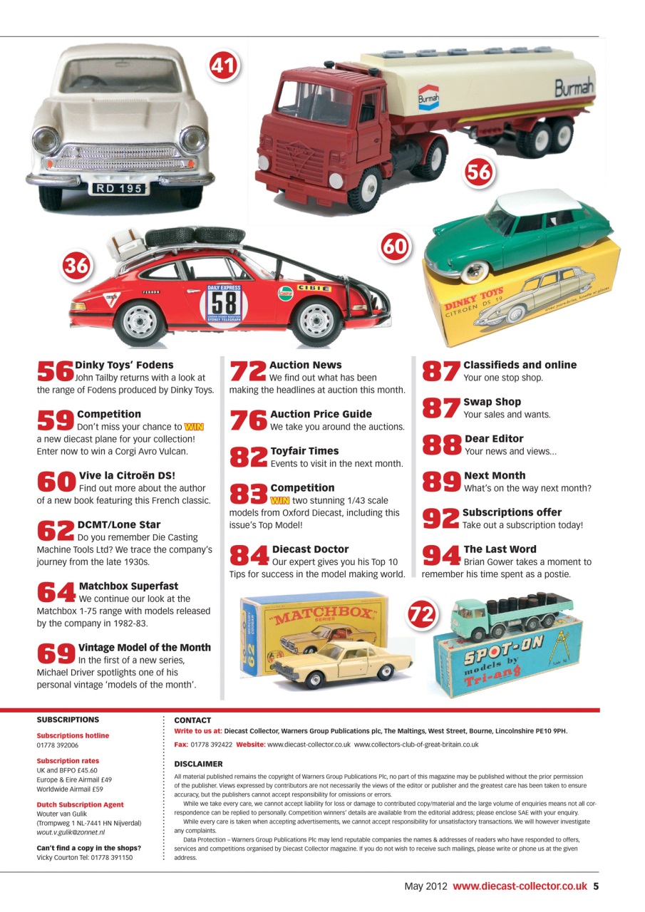 Diecast Collector Preview Pages