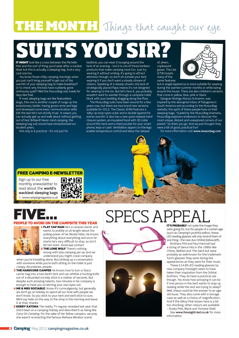 Camping Preview Pages