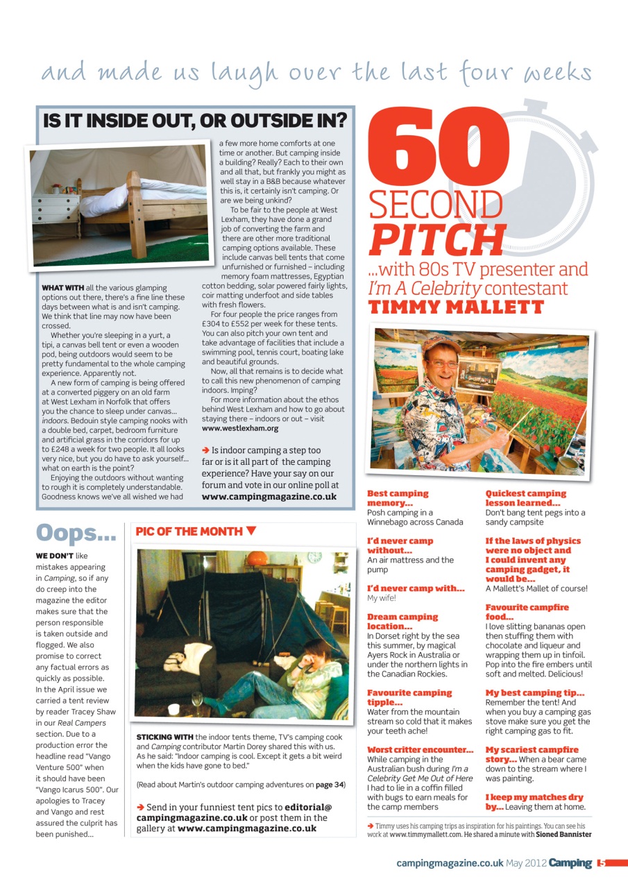 Camping Preview Pages