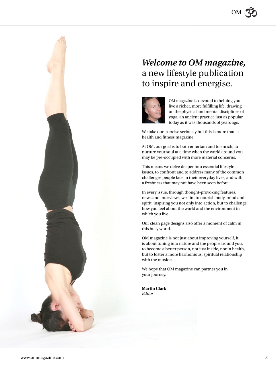 OM Yoga Magazine Preview Pages
