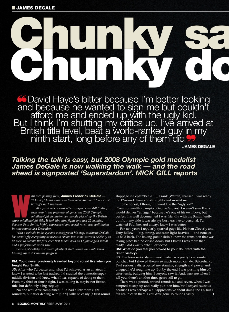 Boxing Monthly Preview Pages