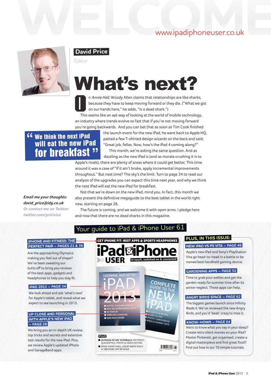 iPad and iPhone User Preview Pages