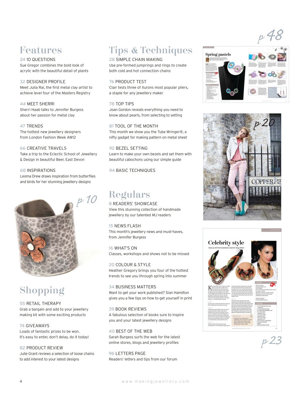 Making Jewellery Preview Pages