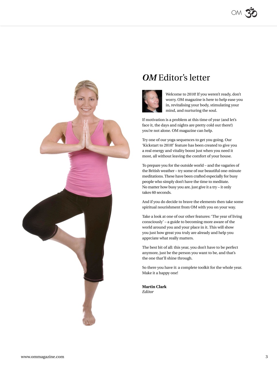 OM Yoga Magazine Preview Pages