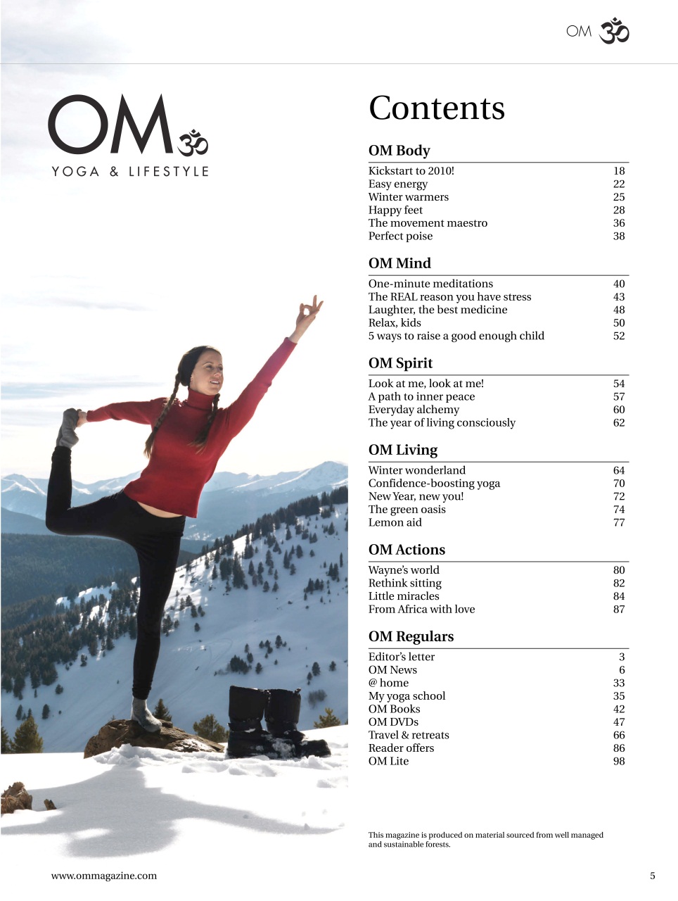 OM Yoga Magazine Preview Pages