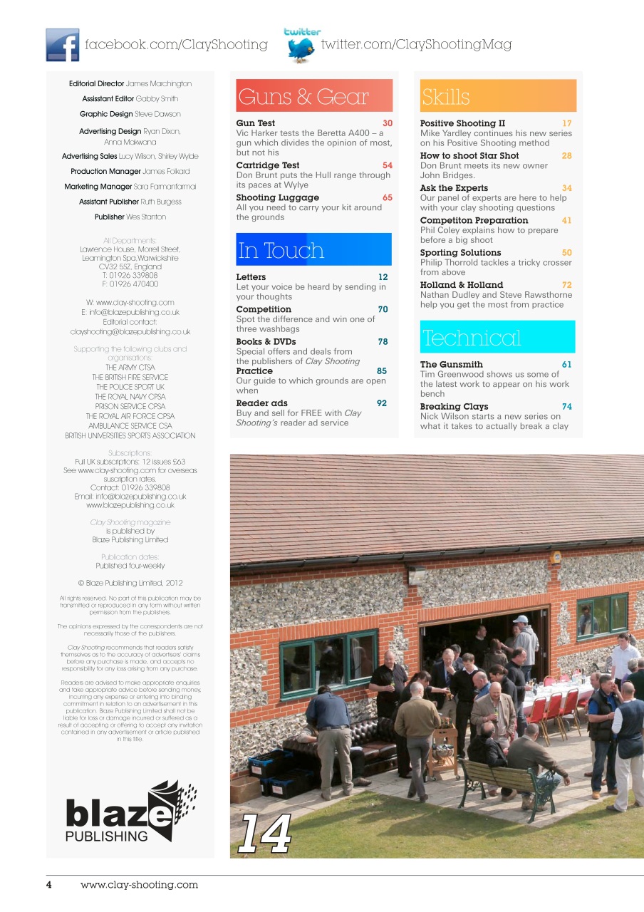 Clay Shooting Preview Pages