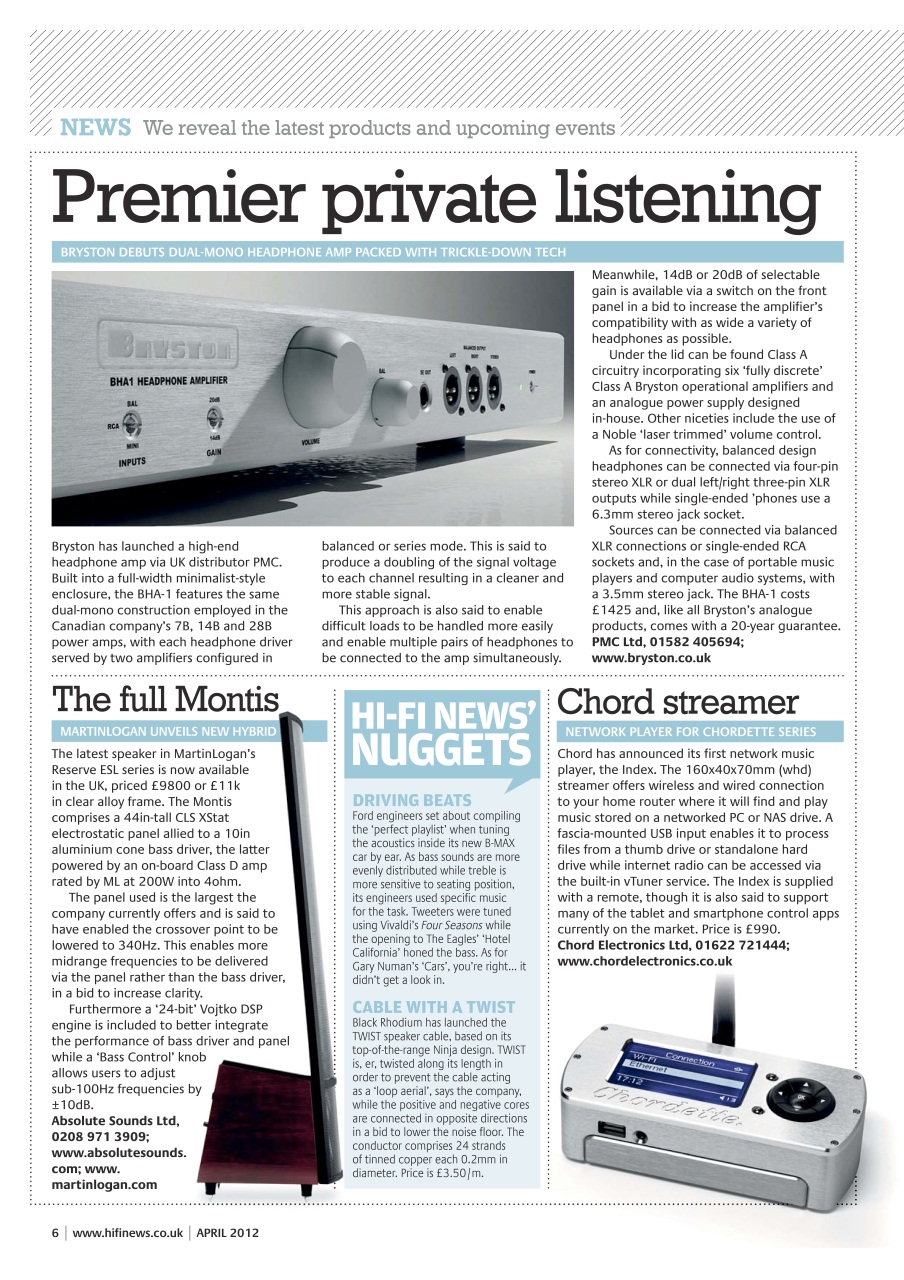 Hi-Fi News Preview Pages