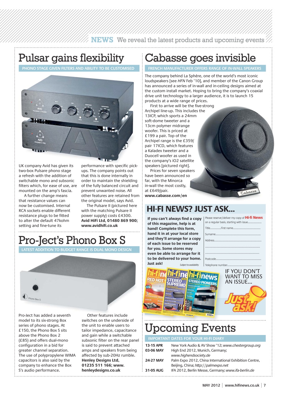 Hi-Fi News Preview Pages