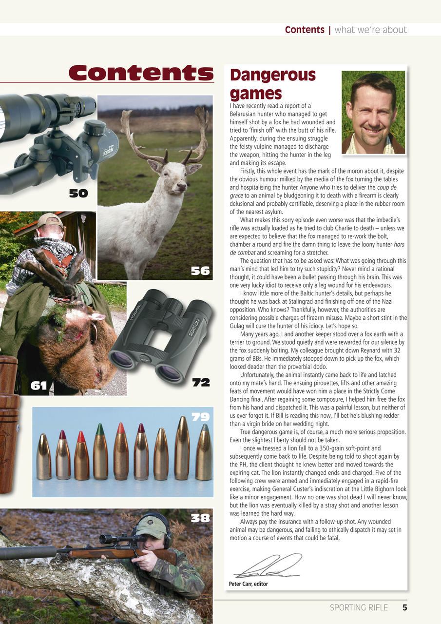 Sporting Rifle Preview Pages