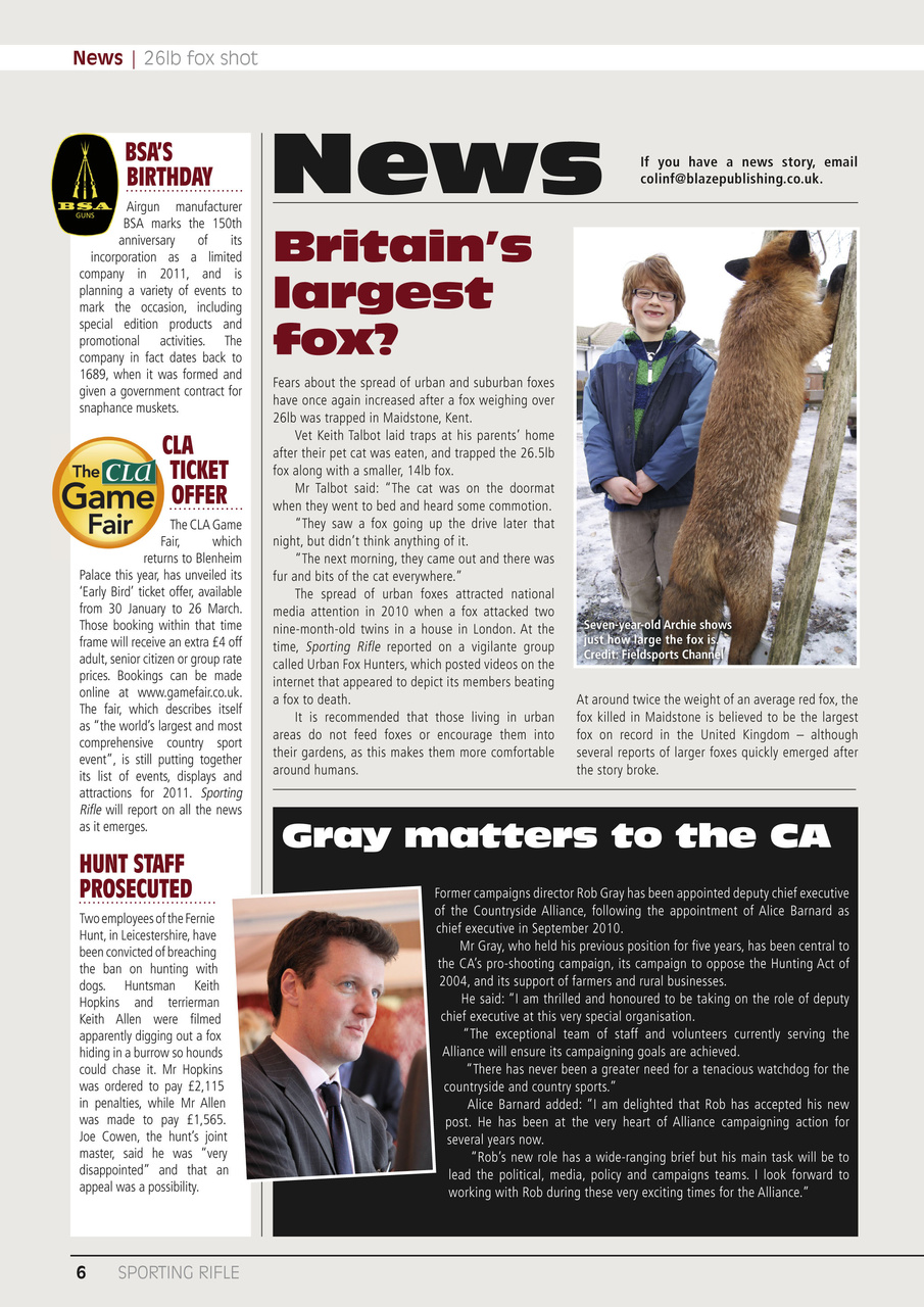 Sporting Rifle Preview Pages