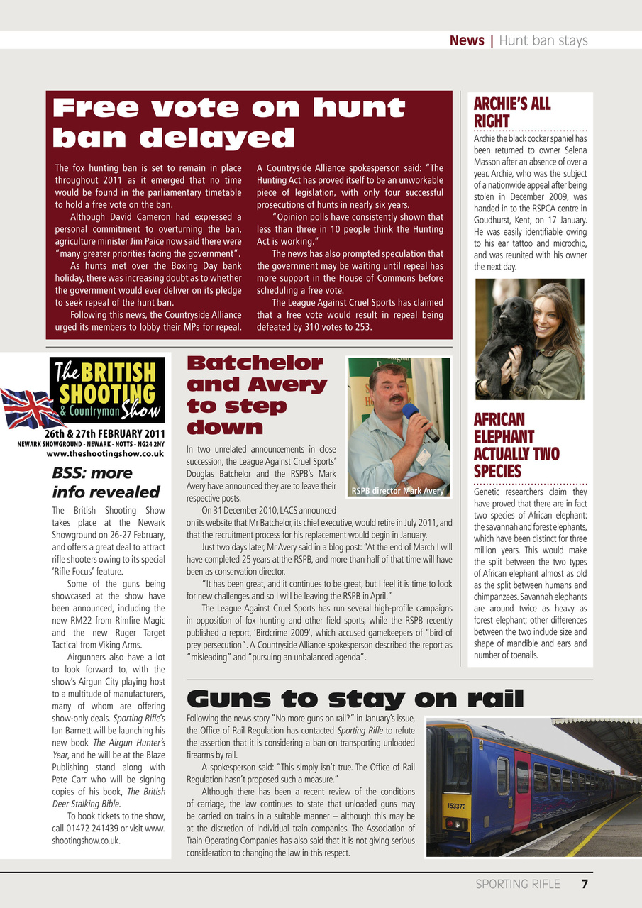 Sporting Rifle Preview Pages