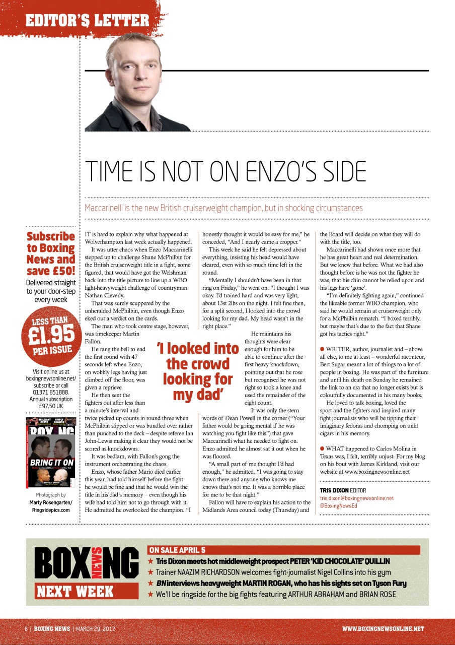 Boxing News Preview Pages