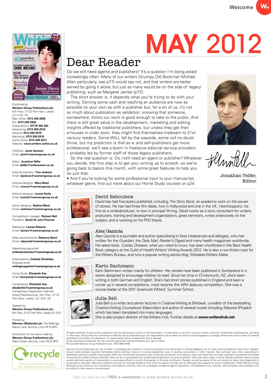 Writing Magazine Preview Pages